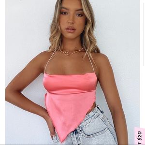 White Fox Boutique Nights with you crop top M